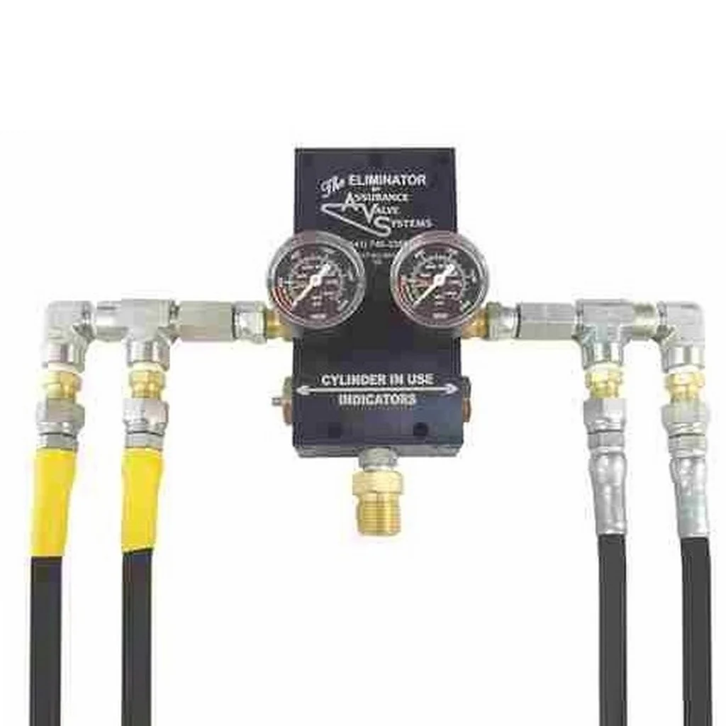 Assurance Valve "Eliminator" 4-Cylinder Automatic CO2 Changeover System | Non-Electric Gas Switchover w/ High-Pressure Hoses